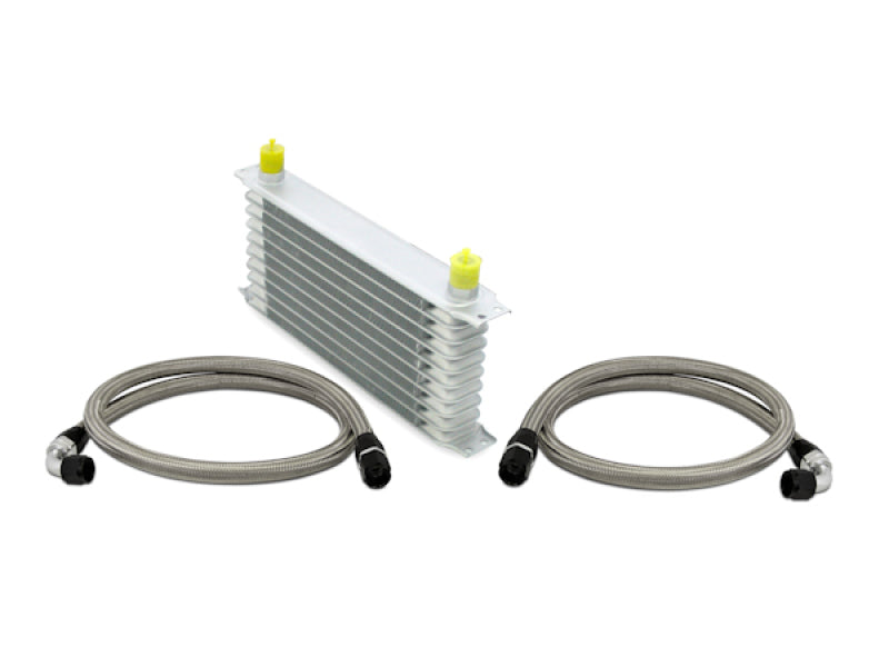Load image into Gallery viewer, Mishimoto Universal 10 Row Oil Cooler Kit (Metal Braided Lines)
