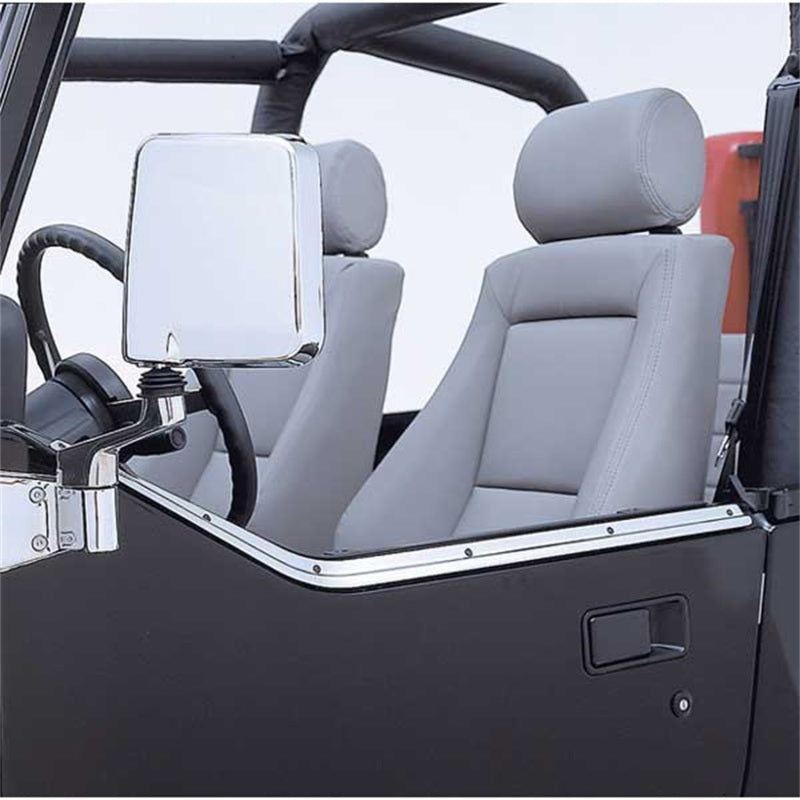 Load image into Gallery viewer, Rugged Ridge 87-95 Jeep Wrangler YJ Stainless Steel Half Door Retaining Channel

