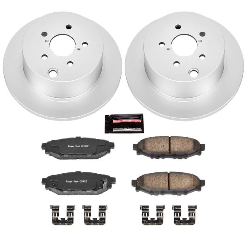 Load image into Gallery viewer, Power Stop 16-18 Subaru Crosstrek Rear Z17 Evolution Geomet Coated Brake Kit
