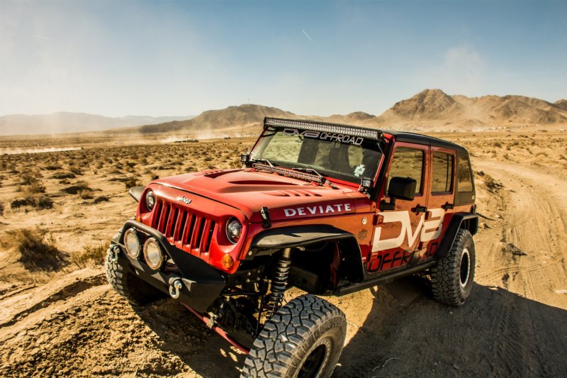 Load image into Gallery viewer, DV8 Offroad 07-18 Jeep Wrangler JK Front &amp; Rear Flat Tube Fenders
