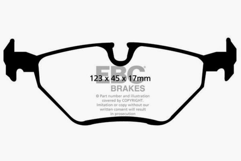 Load image into Gallery viewer, EBC 99-02 BMW Z3 2.5 Yellowstuff Rear Brake Pads
