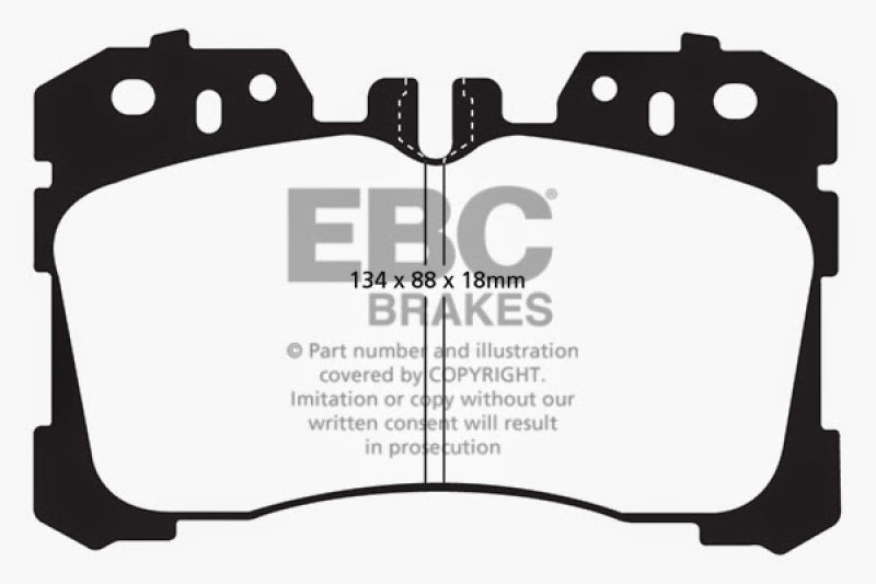 Load image into Gallery viewer, EBC 07+ Lexus LS460 4.6 Redstuff Front Brake Pads
