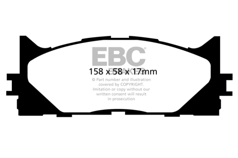 Load image into Gallery viewer, EBC 13+ Lexus ES300h 2.5 Hybrid Redstuff Front Brake Pads
