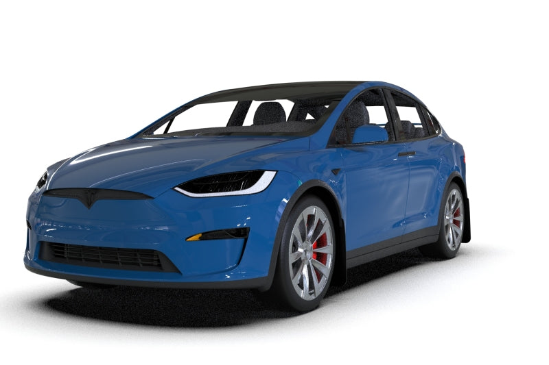 Load image into Gallery viewer, Rally Armor 2022 Tesla Model X/X Plaid Black UR Mud Flap - Metallic Black Logo
