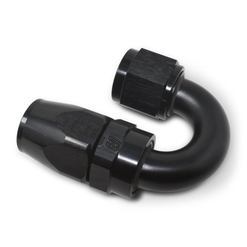 Load image into Gallery viewer, Russell Performance -6 AN Black 180 Degree Full Flow Swivel Hose End
