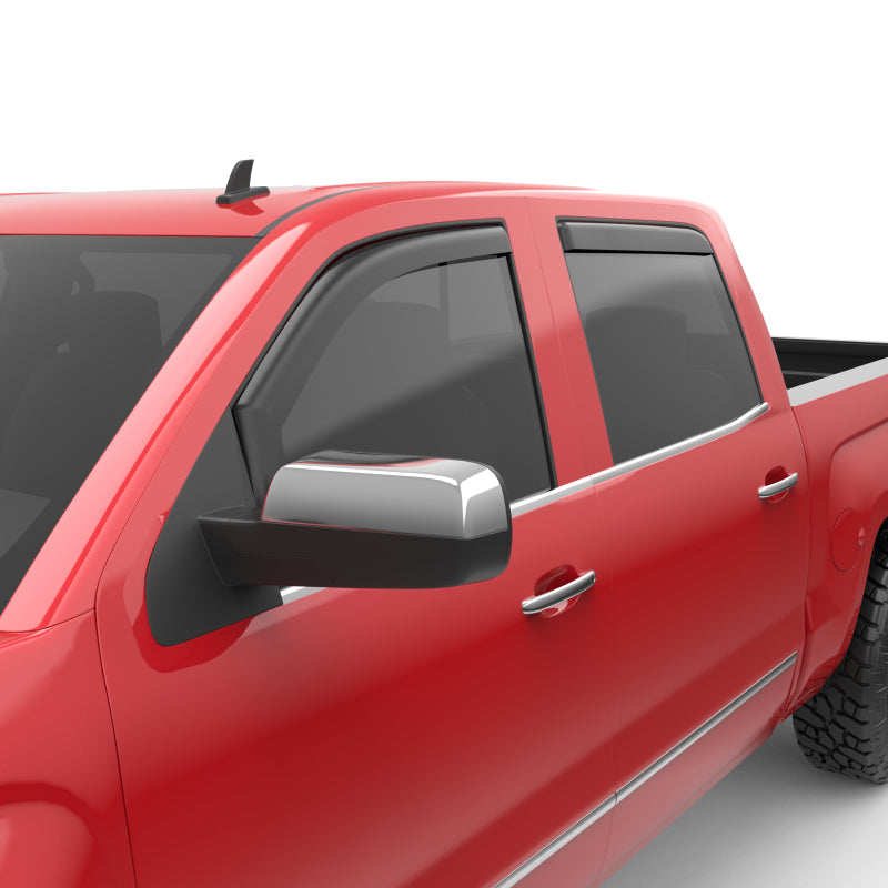 Load image into Gallery viewer, EGR 14+ Chev Silverado/GMC Sierra Crw Cab In-Channel Window Visors - Set of 4 - Matte (571775)
