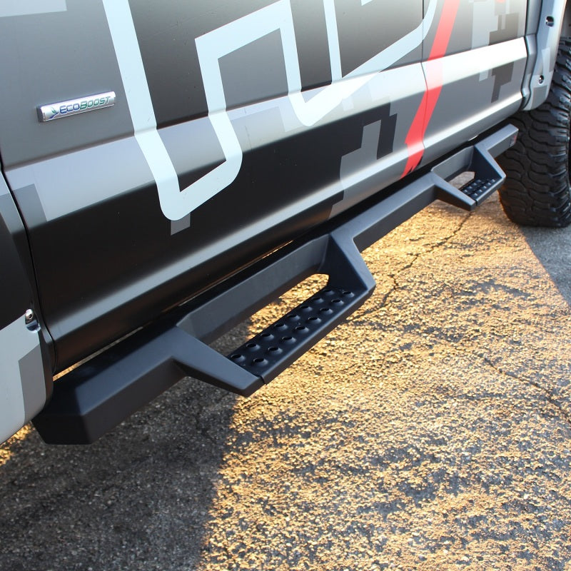 Load image into Gallery viewer, Westin/HDX 17-18 Ford F-150 SuperCrew Drop Nerf Step Bars - Textured Black
