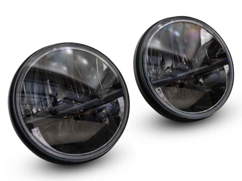 Load image into Gallery viewer, Raxiom 97-18 Jeep Wrangler TJ/JK Axial Series LED Headlights- Black Housing (Clear Lens)
