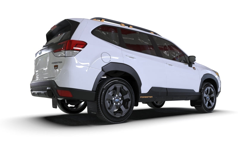 Load image into Gallery viewer, Rally Armor 2022 Subaru Forester (Incl. Wilderness) Black UR Mud Flap w/ Wild Orange Logo
