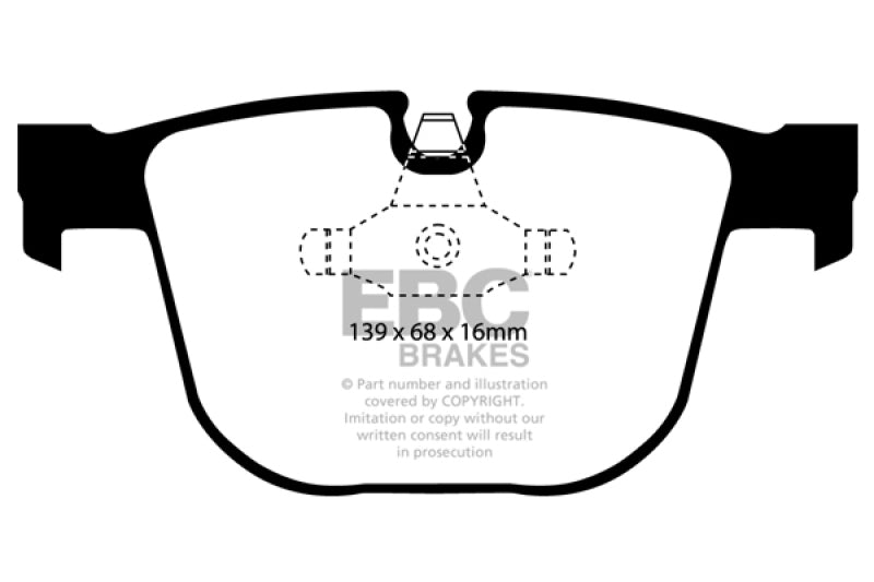 Load image into Gallery viewer, EBC 08-10 BMW M3 4.0 (E90) Bluestuff Rear Brake Pads
