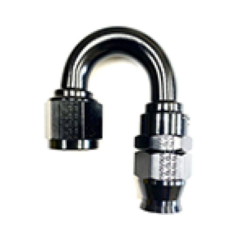 Load image into Gallery viewer, Fragola -6AN Real Street x 180 Degree Hose End Black For PTFE Hose
