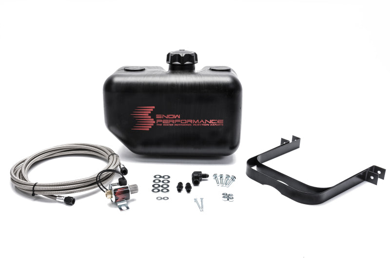 Load image into Gallery viewer, Snow Performance Water Tank Upgrade 2.5gal Braided SS Line w/Bracket/Solenoid/Hose/Fittings
