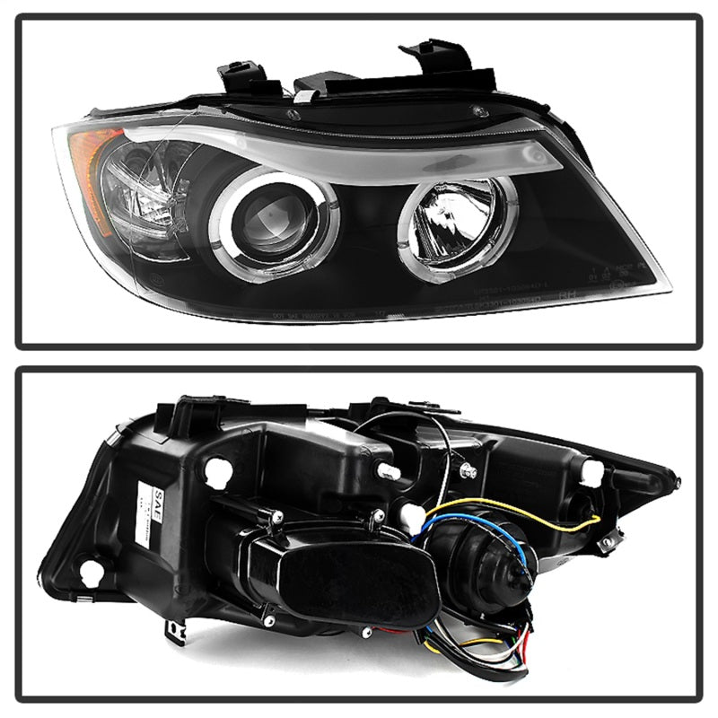 Load image into Gallery viewer, Spyder BMW E90 3-Series 06-08 Projector LED Halo Amber Reflctr Rplc Bulb Blk PRO-YD-BMWE9005-AM-BK

