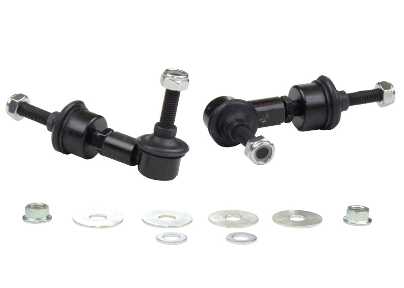 Load image into Gallery viewer, Whiteline 5/05+ Ford Focus / 04+ Mazda 3 BK Rear Swaybar Link Kit H/Duty Adj Steel Ball
