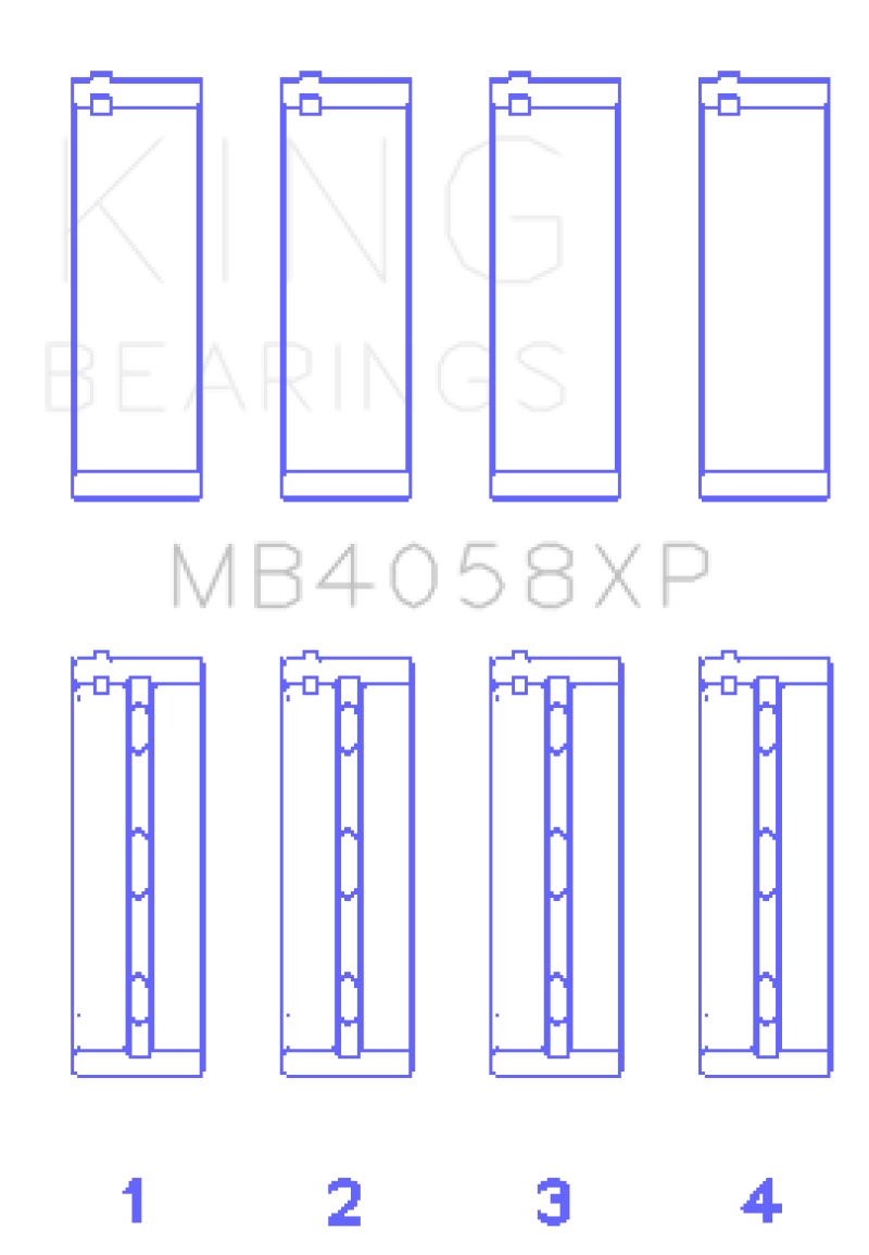 Load image into Gallery viewer, King Nissan VQ35DE (Size STD) Performance Main Bearing Set
