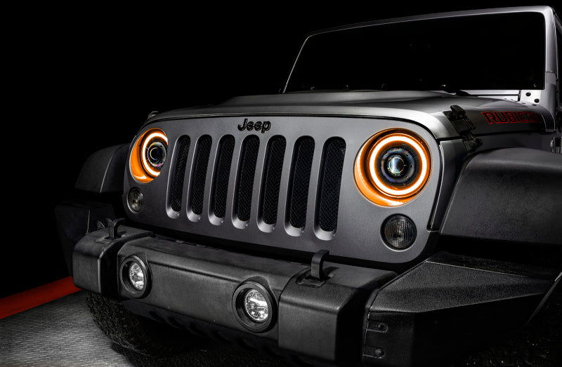 Load image into Gallery viewer, ORACLE Lighting 07-18 Jeep Wrangler JK Oculus 7in. Switchback Bi-LED Projector Headlights
