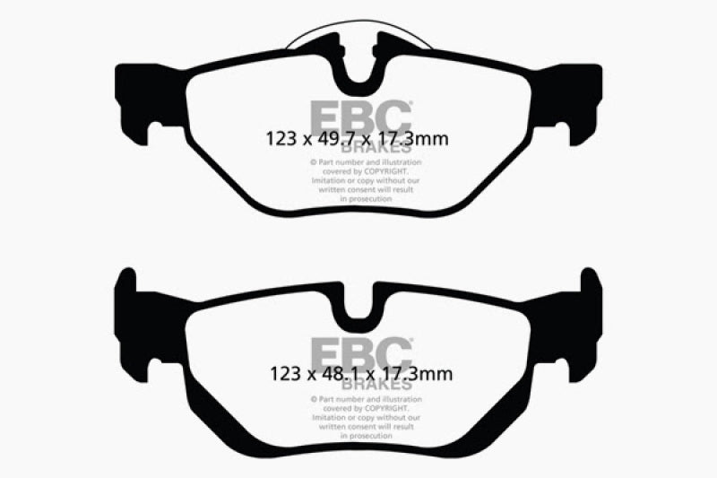 Load image into Gallery viewer, EBC 13+ BMW X1 2.0 Turbo (28i) Yellowstuff Rear Brake Pads
