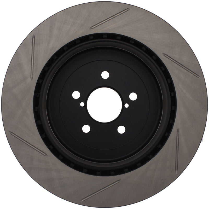 Load image into Gallery viewer, StopTech Power Slot 04 STi Rear Right Slotted Rotor
