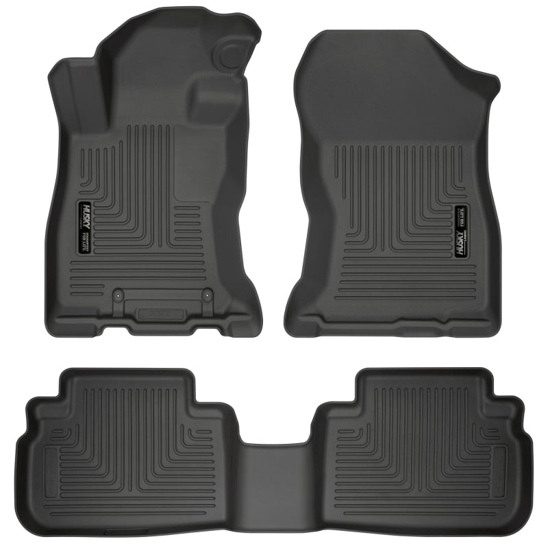 Load image into Gallery viewer, Husky Liners 2019 Subaru Forester Weatherbeater Black Front &amp; 2nd Seat Floor Liners
