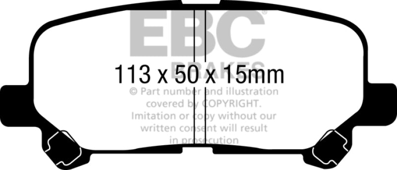 Load image into Gallery viewer, EBC 07-13 Acura MDX 3.7 Ultimax2 Rear Brake Pads
