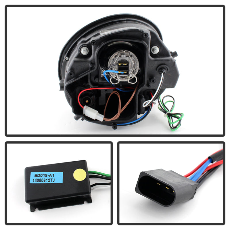 Load image into Gallery viewer, Spyder Volkswagen Beetle 1998-2005 Projector Headlights DRL Chrome PRO-YD-VB98-DRL-C
