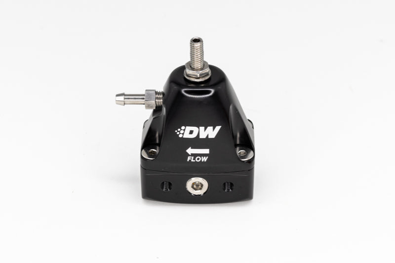 Load image into Gallery viewer, DeatschWerks DWR1000iL In-Line Adjustable Fuel Pressure Regulator - Black
