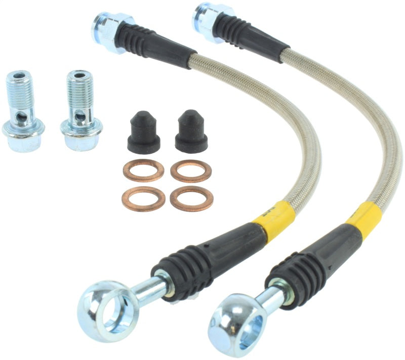 Load image into Gallery viewer, StopTech Stainless Steel Rear Brake lines for Mazda 6
