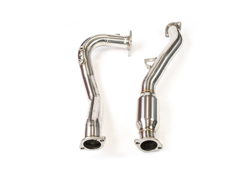Load image into Gallery viewer, Invidia 15-21 Subaru WRX w/ Manual Transmission J-Pipe With Bottom High Flow Cat Down Pipe
