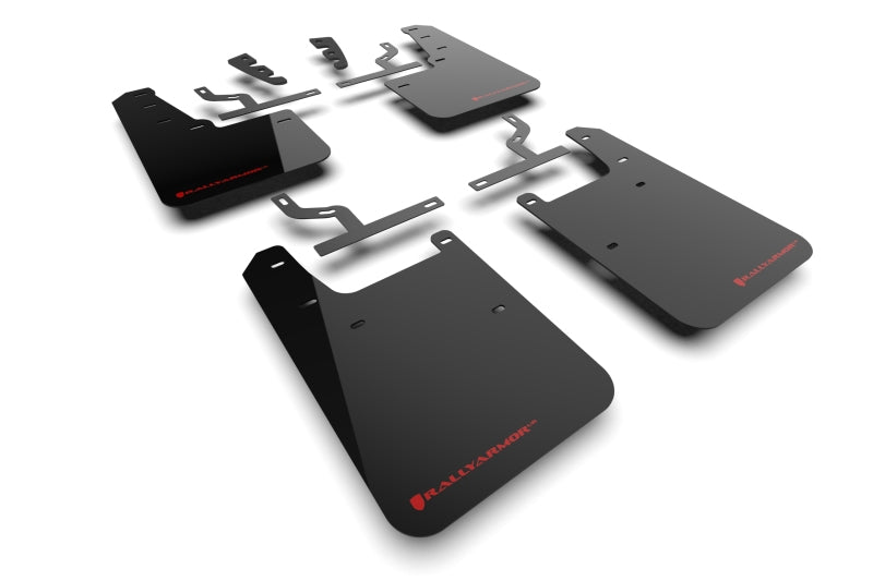 Load image into Gallery viewer, Rally Armor 2022+ Toyota Tundra Black UR Mud Flap w/ Red Logo
