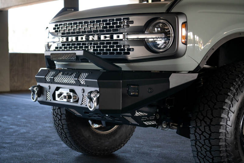 Load image into Gallery viewer, DV8 Offroad Bull Bar Add-On For DV8 Ford Bronco Bumpers - Fits 13in Elite Series Light Bar
