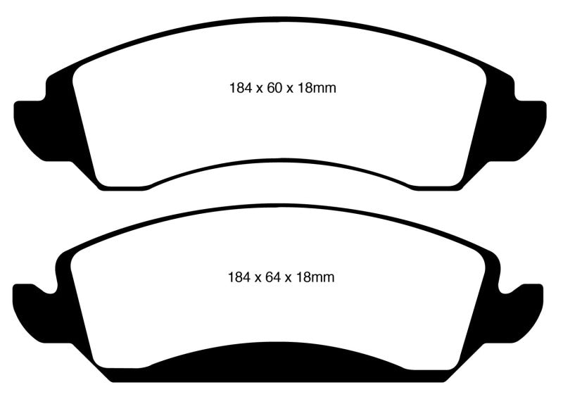 Load image into Gallery viewer, EBC 09-14 Cadillac Escalade 6.0 Hybrid Ultimax2 Front Brake Pads
