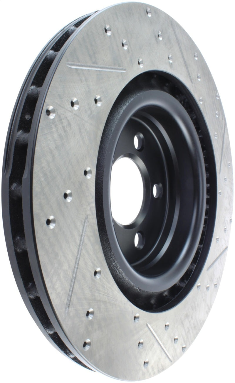 Load image into Gallery viewer, StopTech SportStop 06-09 Chrysler SRT-8 Front Right Drilled &amp; Slotted Rotor
