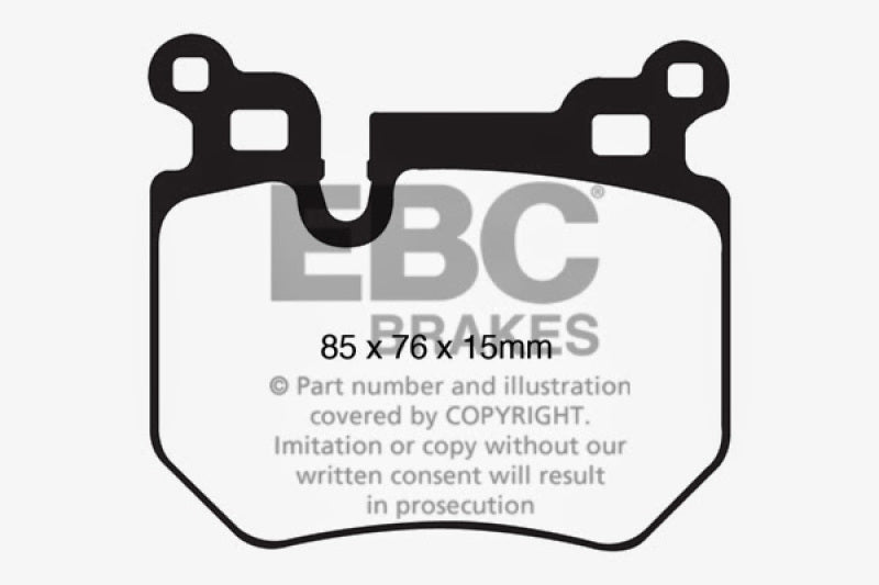 Load image into Gallery viewer, EBC 08-10 BMW 135 3.0 Twin Turbo Redstuff Rear Brake Pads
