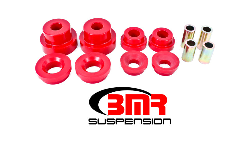 Load image into Gallery viewer, BMR 10-15 5th Gen Camaro Rear Cradle Pro Version Full Bushing Kit (Polyurethane) - Red
