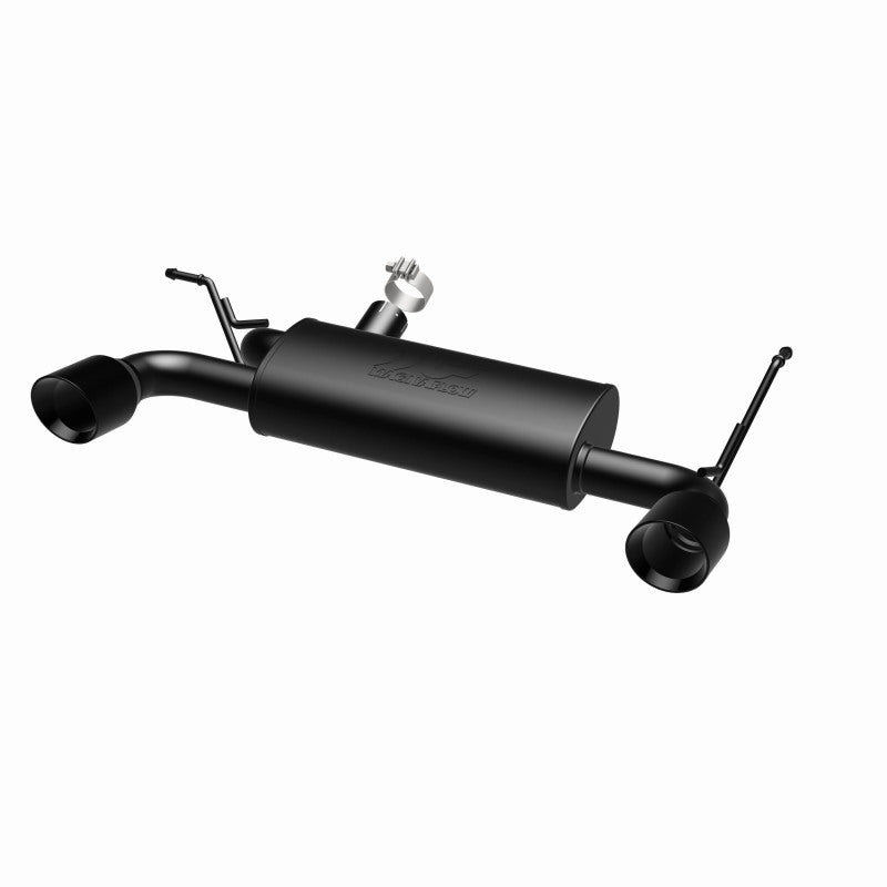 Load image into Gallery viewer, MagnaFlow 07-17 Jeep Wrangler JK 3.8/3.6L Dual Split Rear Exit Black Axle-Back Exhaust
