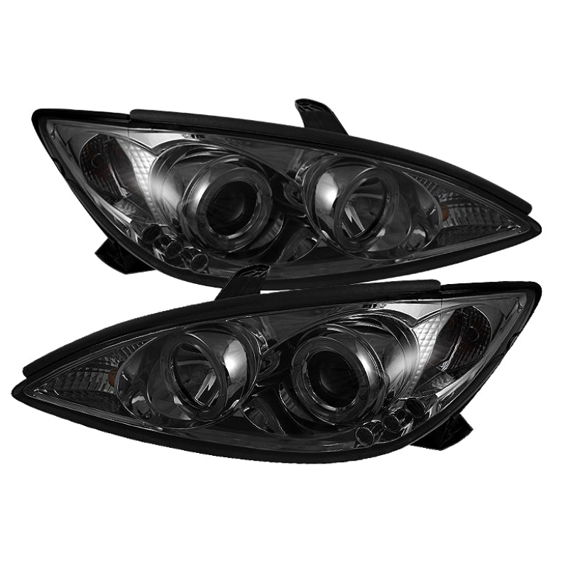 Load image into Gallery viewer, Spyder Toyota Camry 02-06 Projector Headlights LED Halo LED Smoke High H1 Low H1 PRO-YD-TCAM02-HL-SM
