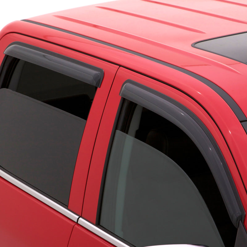 Load image into Gallery viewer, AVS 07-13 Toyota Yaris (Excl. Hatch) Ventvisor Outside Mount Window Deflectors 4pc - Smoke
