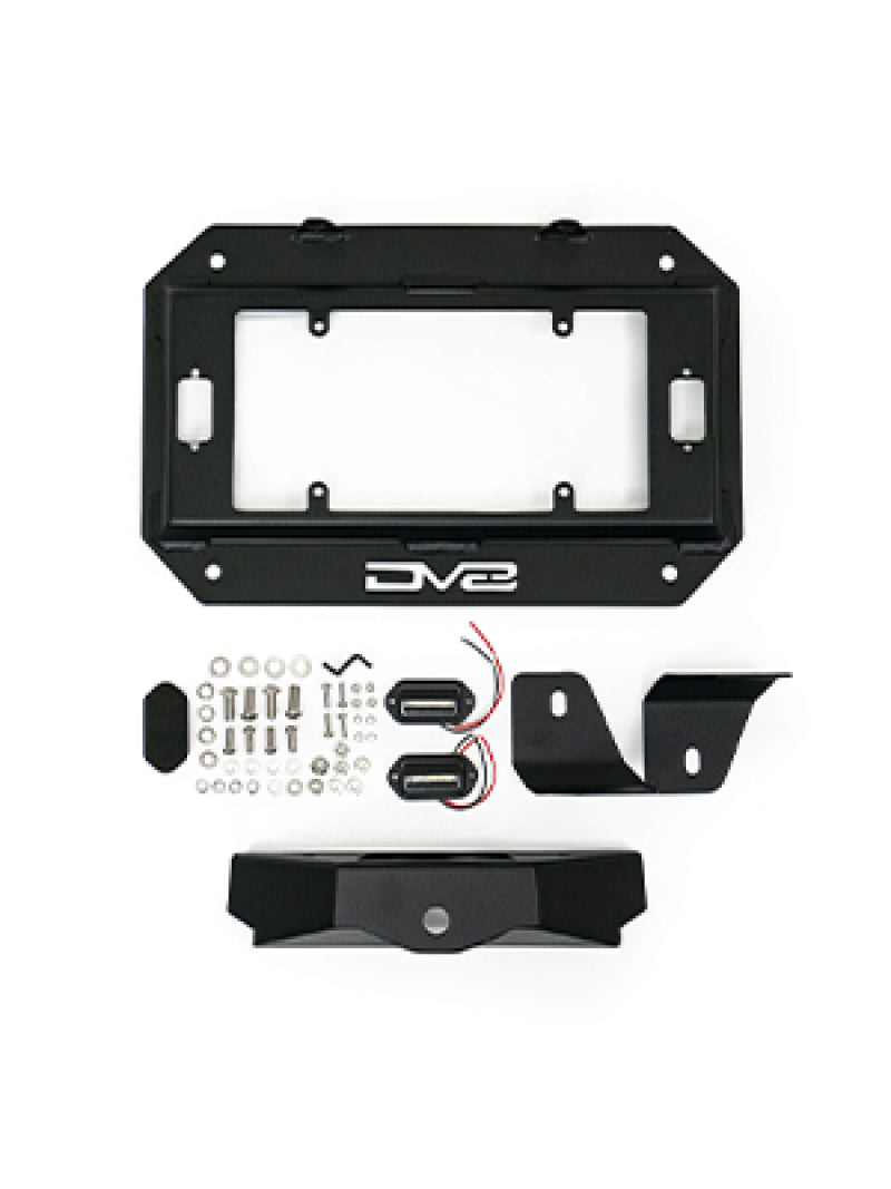 Load image into Gallery viewer, DV8 Offroad 18-22 Jeep Wrangler JL Spare Tire Delete Kit w/Light Mounts
