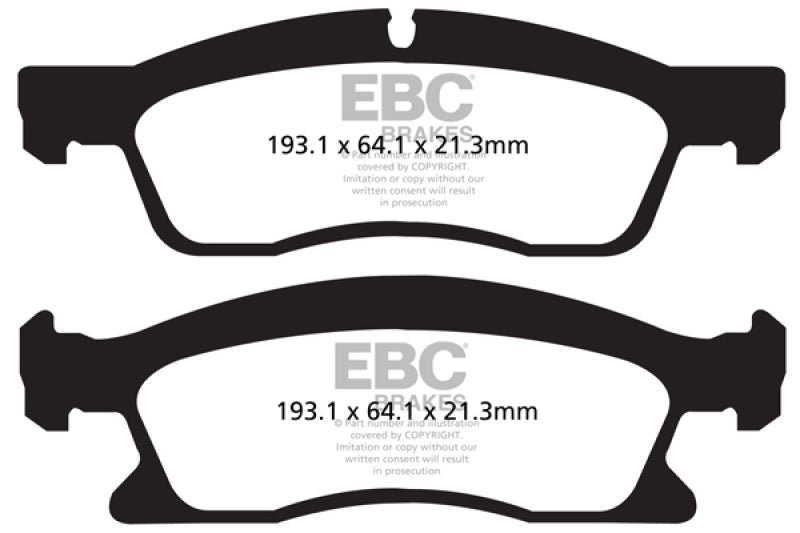 Load image into Gallery viewer, EBC 13+ Dodge Durango 5.7 Yellowstuff Front Brake Pads
