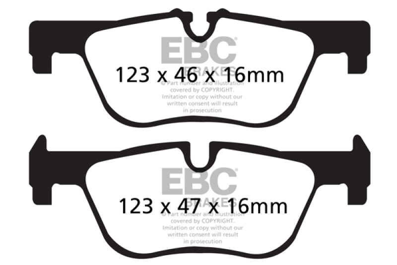 Load image into Gallery viewer, EBC 14+ BMW 228 Coupe 2.0 Turbo ATE calipers Redstuff Rear Brake Pads
