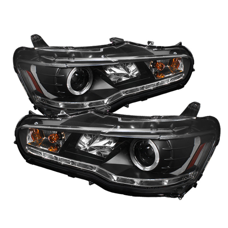 Load image into Gallery viewer, Spyder Mitsubishi Lancer/EVO-10 08-14 Projector Xenon/HID- LED Halo DRL Blk PRO-YD-ML08-HID-DRL-BK
