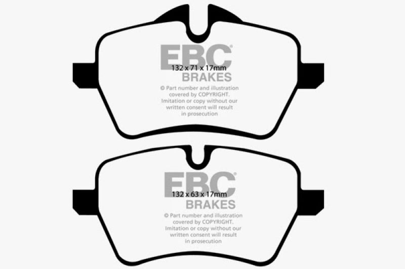 Load image into Gallery viewer, EBC 07-14 Mini Hardtop 1.6 Turbo Cooper S Greenstuff Front Brake Pads
