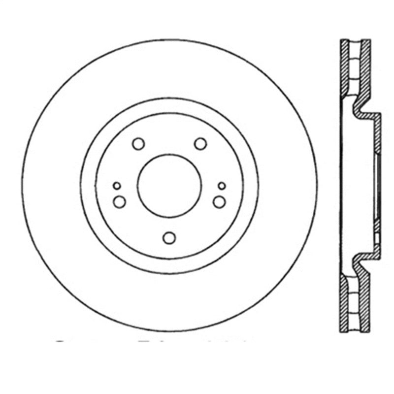 Load image into Gallery viewer, StopTech Power Slot 03-06 Evo 8 &amp; 9 Slotted Right Front Rotor

