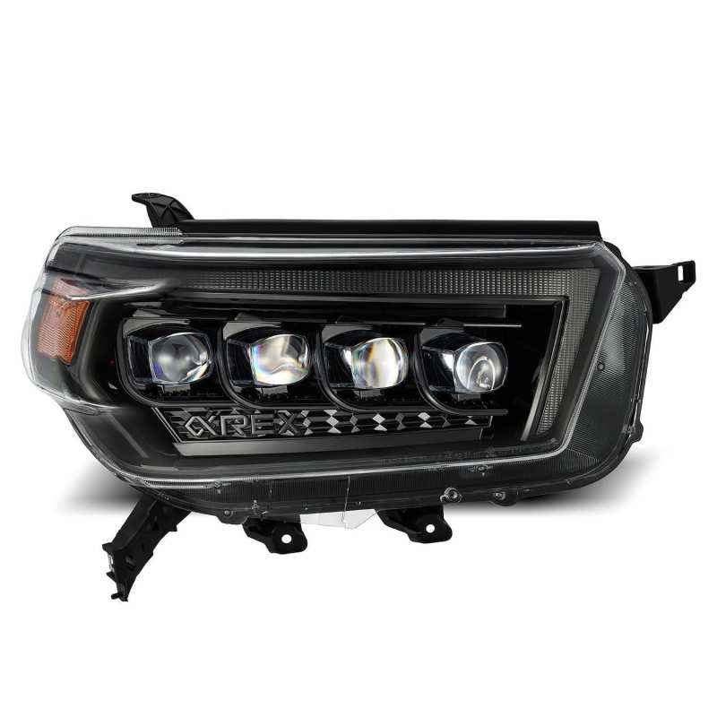 Load image into Gallery viewer, AlphaRex 10-13 Toyota 4Runner NOVA LED Proj Headlights Plank Style Alpha Black w/Seq Signal/DRL
