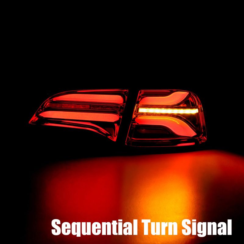 Load image into Gallery viewer, AlphaRex 20-22 Tesla Model Y PRO-Series LED Tail Lights Jet Black w/Seq Sig
