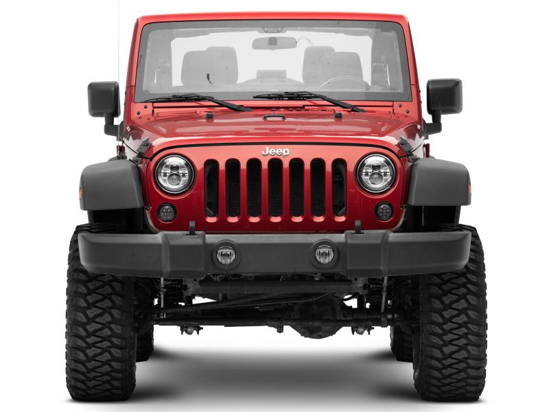 Load image into Gallery viewer, Raxiom 97-18 Jeep Wrangler TJ/JK Axial Series LED Daymaker Headlights- Chrome Housing (Clear Lens)
