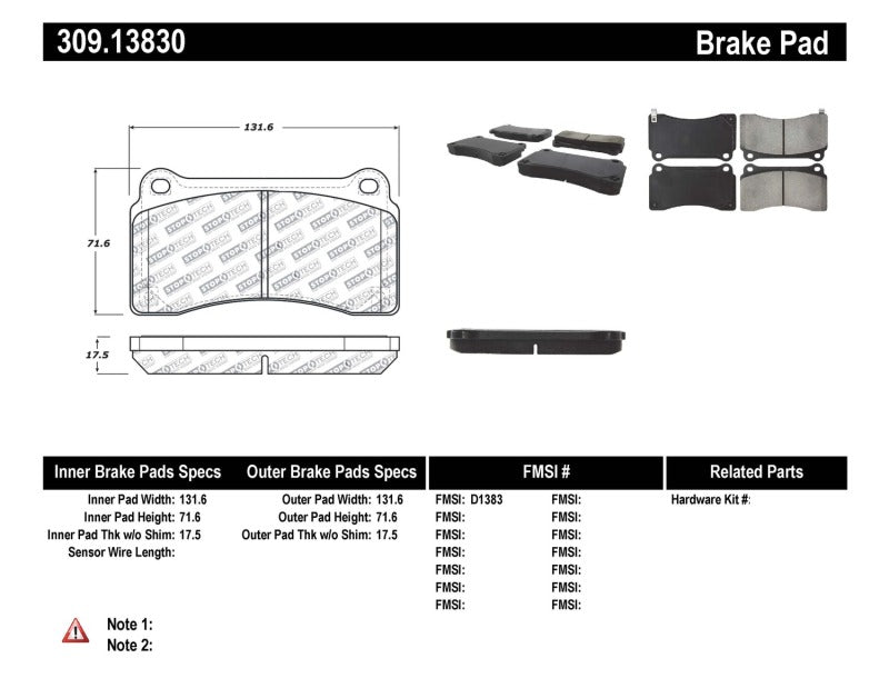Load image into Gallery viewer, StopTech Performance Brake Pads
