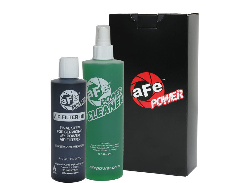 Load image into Gallery viewer, aFe Air Filter Restore Kit (8oz Squeeze Oil &amp; 12oz Spray Cleaner) - Black
