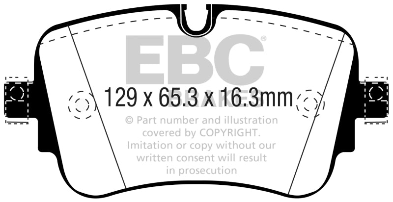 Load image into Gallery viewer, EBC 16-18 Audi Q7 Yellowstuff Rear Brake Pads
