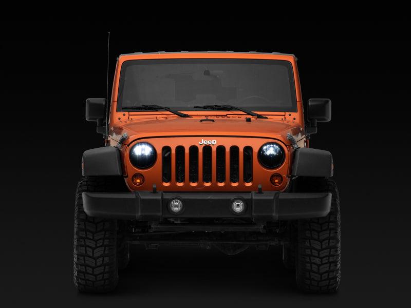 Load image into Gallery viewer, Raxiom 97-18 Jeep Wrangler TJ/JK Axial Series LED Headlights- Black Housing (Clear Lens)
